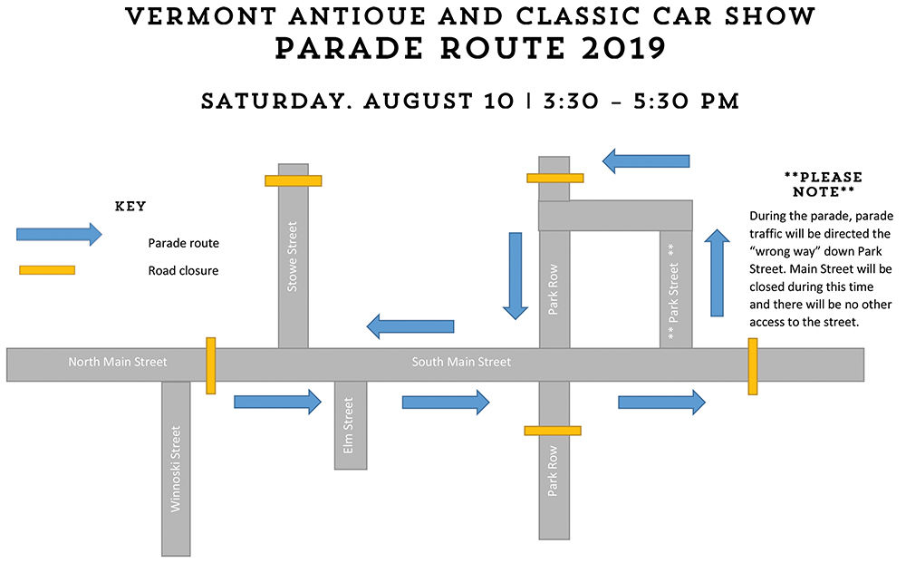 2019 parade map